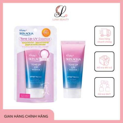 Kem Chống Nắng Nâng Tone Cho Da Dầu Skin Aqua Tone Up UV Essence SPF 50+ PA++++